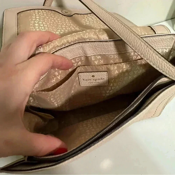 Kate spade blush leather crossbody pastel boho - Picture 6 of 8